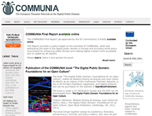 Tablet Screenshot of communia-project.eu